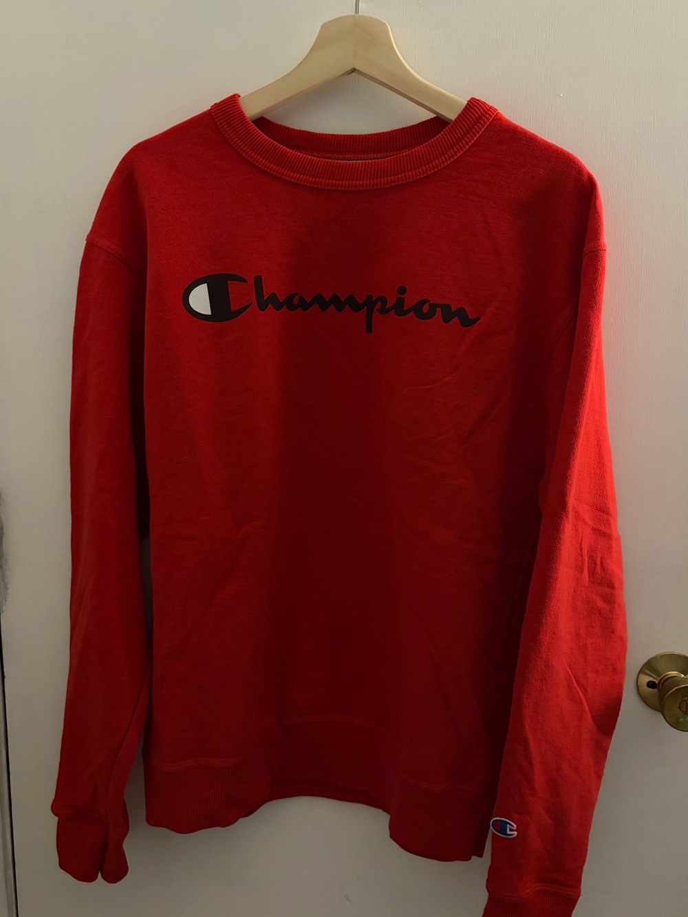 Champion Red Crewneck Sweatshirt